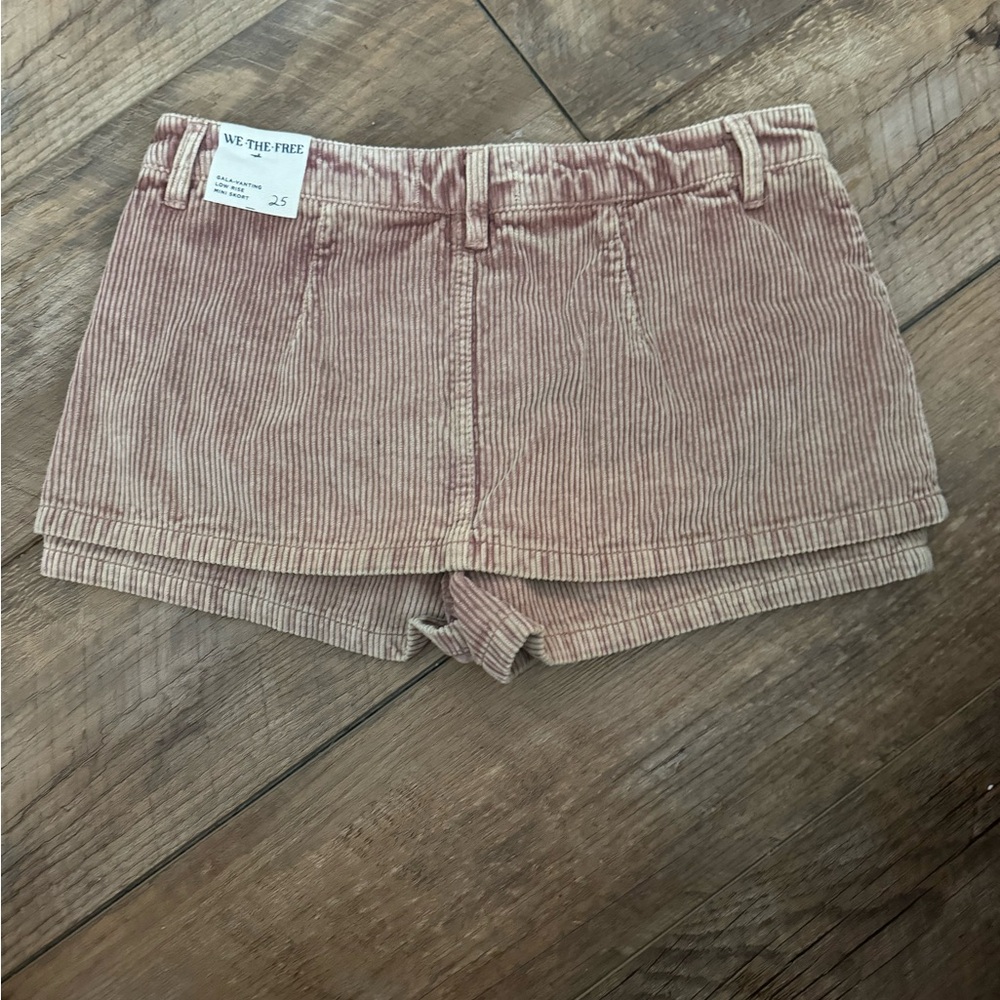 We The Free Gal-Vanting Cord Skort in Chocolate Truffle NWOT RT $98 - Picture 6 of 7